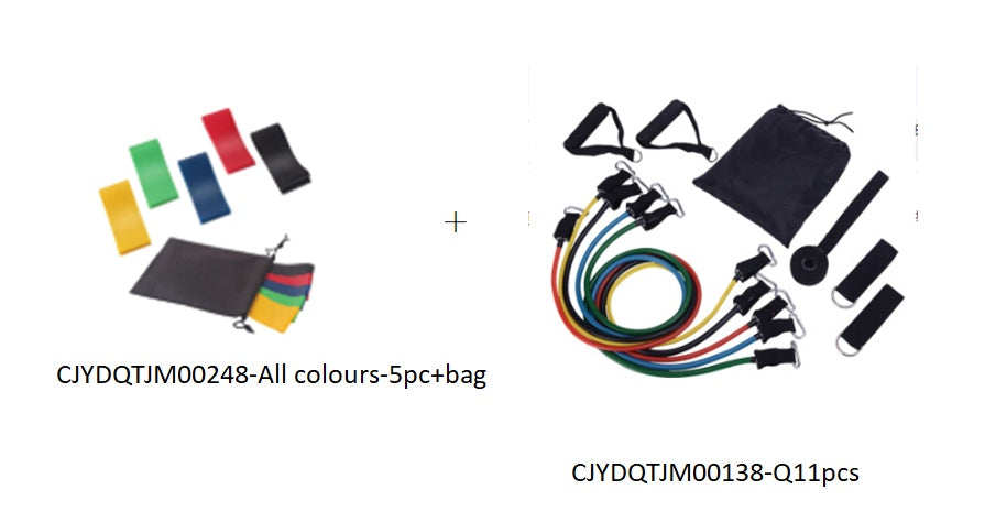 5 Level Resistance Rubber Resistance Bands
 Training Elastic Bands