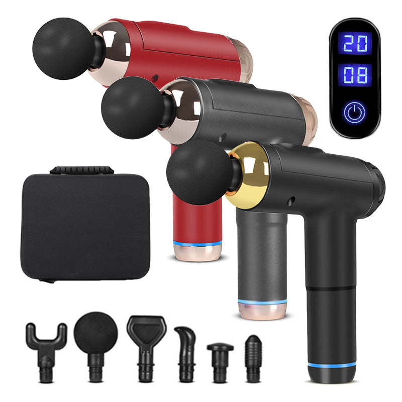 Electric Fascial LCD Deep Body Sport Therapy Muscle Pain Relief Neck Shaping Slimming Relaxation Massager 4.6