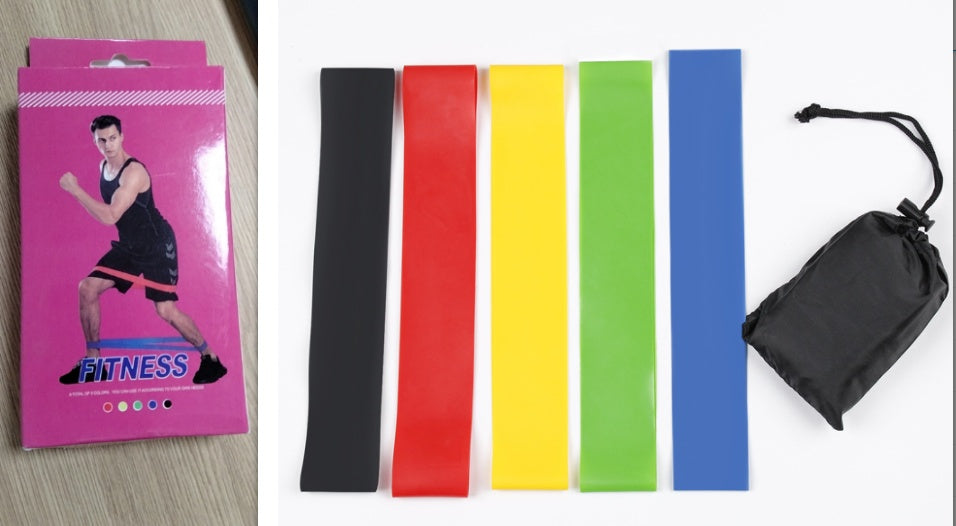 5 Level Resistance Rubber Resistance Bands
 Training Elastic Bands
