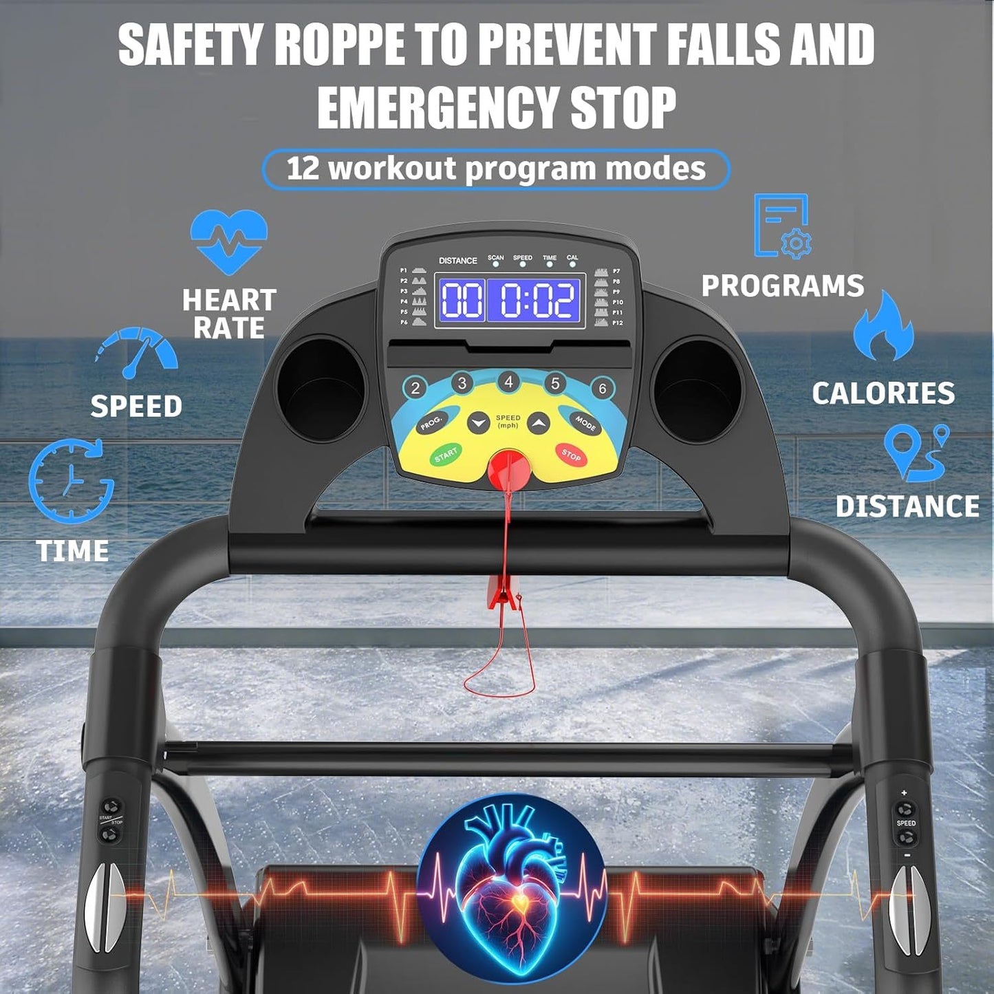 Walking Pad With Handle Bar, Foldable Treadmill 2.5HP Treadmill Under Desk 300 Lbs Capacity 2-in-1 Walking Treadmill Pad With Remote Controller For Home Office